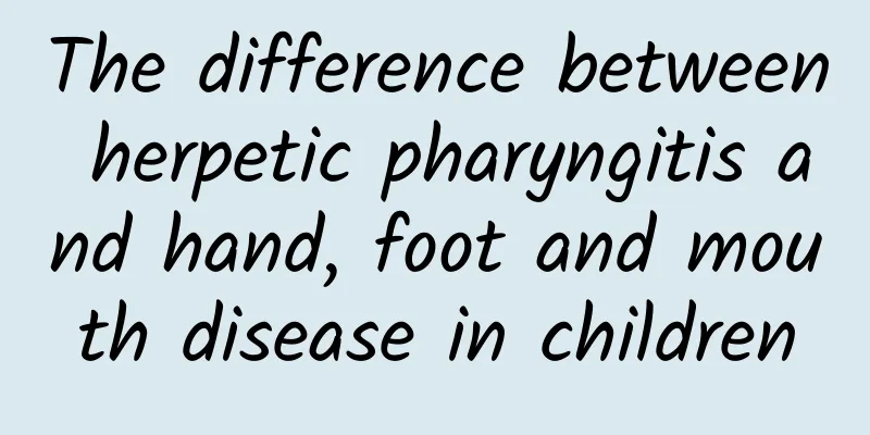 The difference between herpetic pharyngitis and hand, foot and mouth disease in children