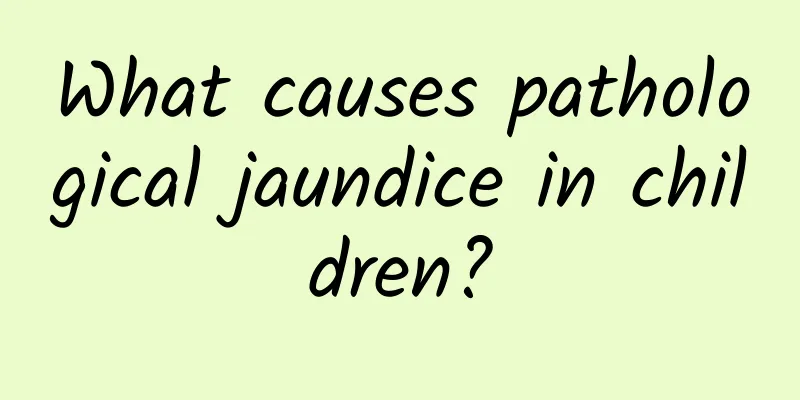 What causes pathological jaundice in children?