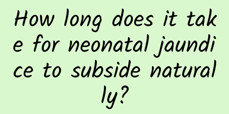 How long does it take for neonatal jaundice to subside naturally?