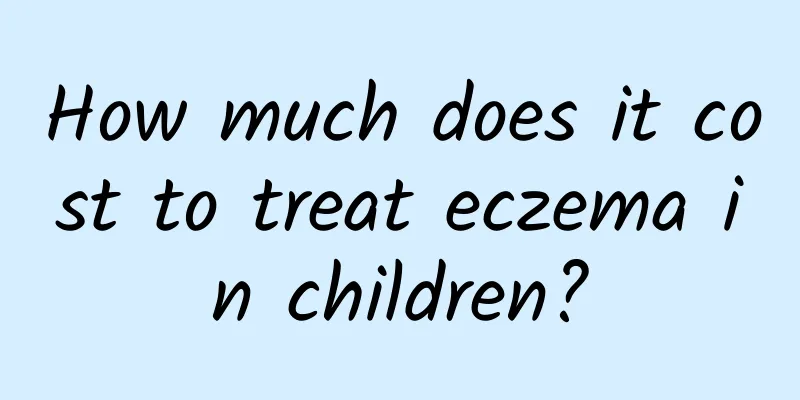 How much does it cost to treat eczema in children?