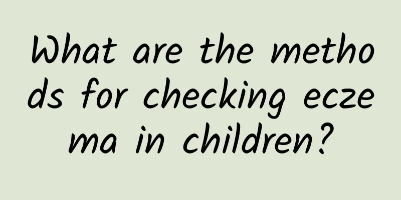 What are the methods for checking eczema in children?