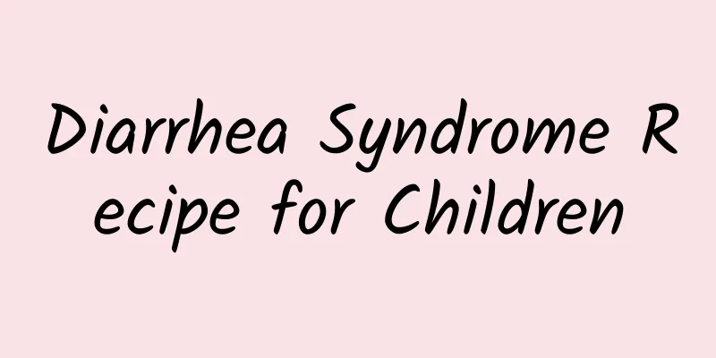 Diarrhea Syndrome Recipe for Children