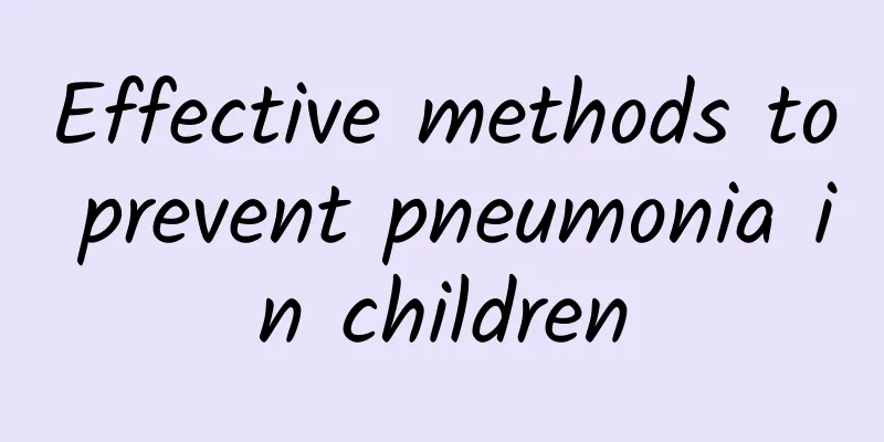 Effective methods to prevent pneumonia in children