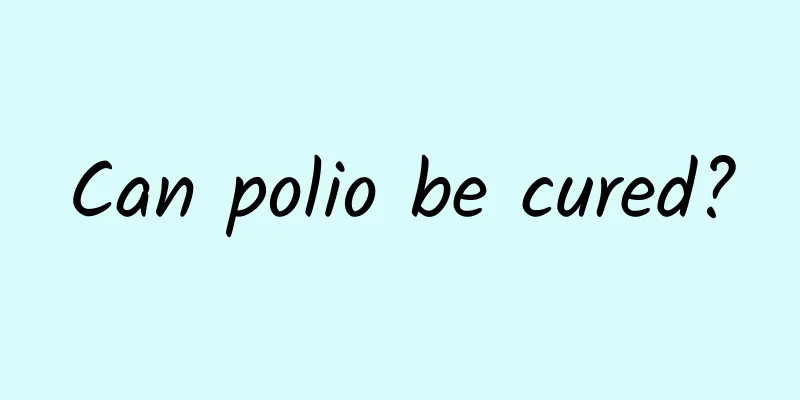 Can polio be cured?